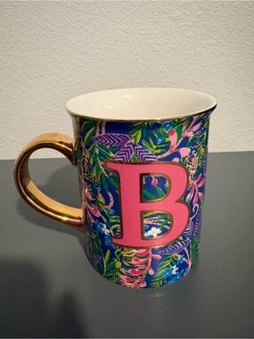 Lilly Pulitzer "B" Letter Mug